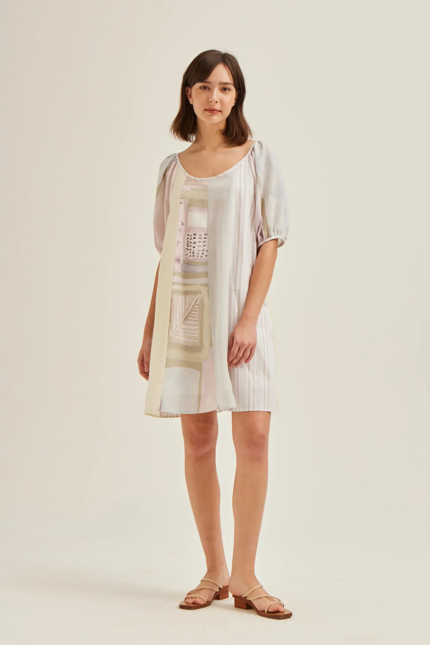 Heirloom Puff-Sleeve Shift Dress
