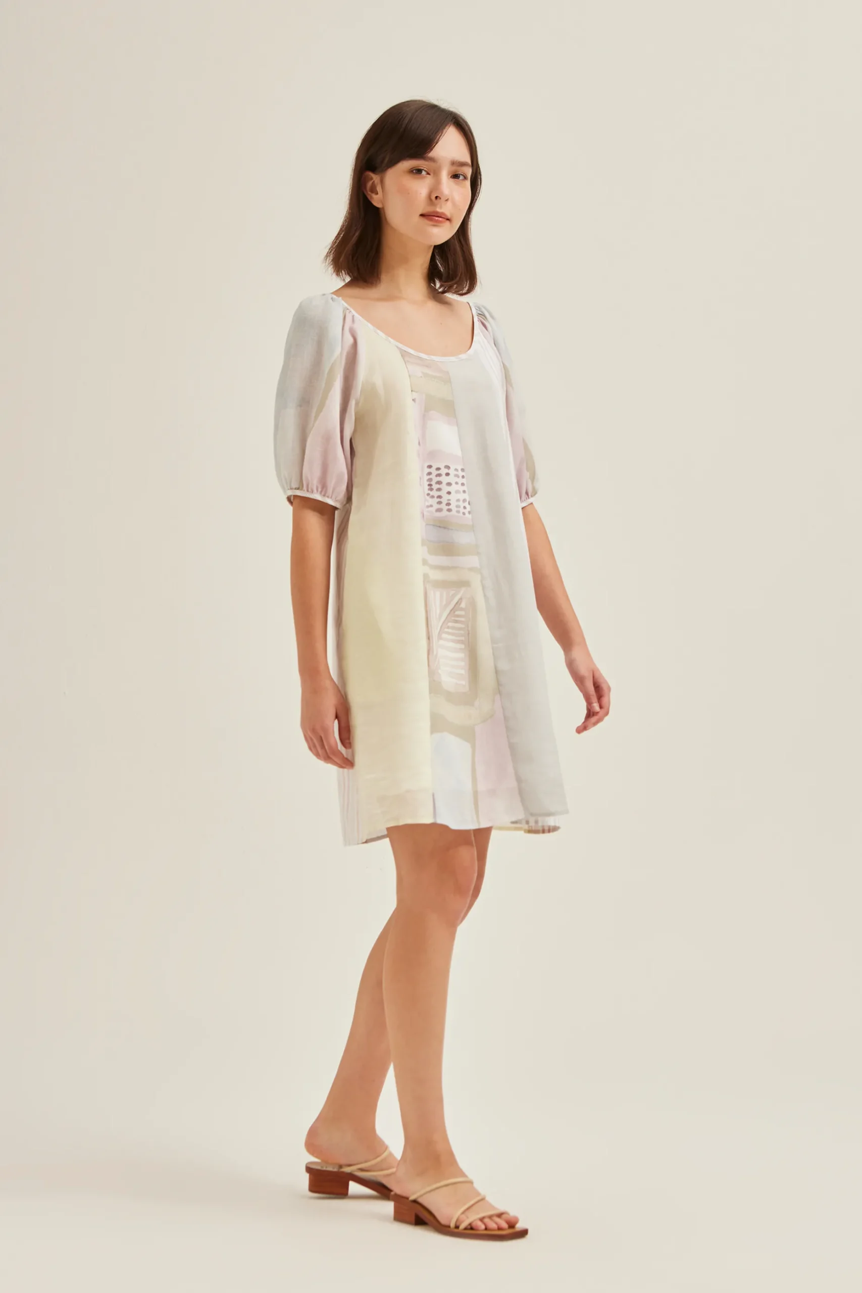 Heirloom Puff-Sleeve Shift Dress