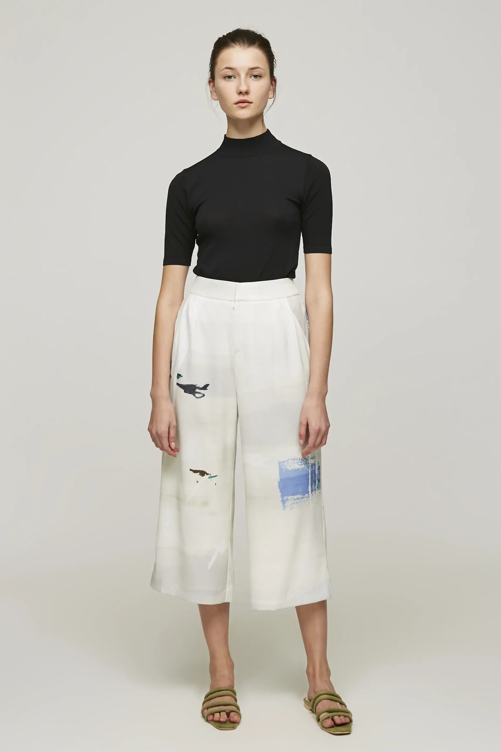 High-Neck Knit Top
