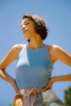 Knitted Boat-Neck Top