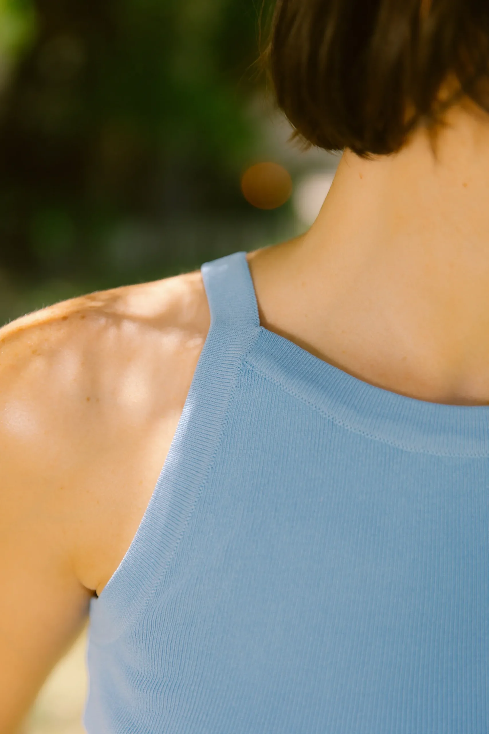 Knitted Boat-Neck Top