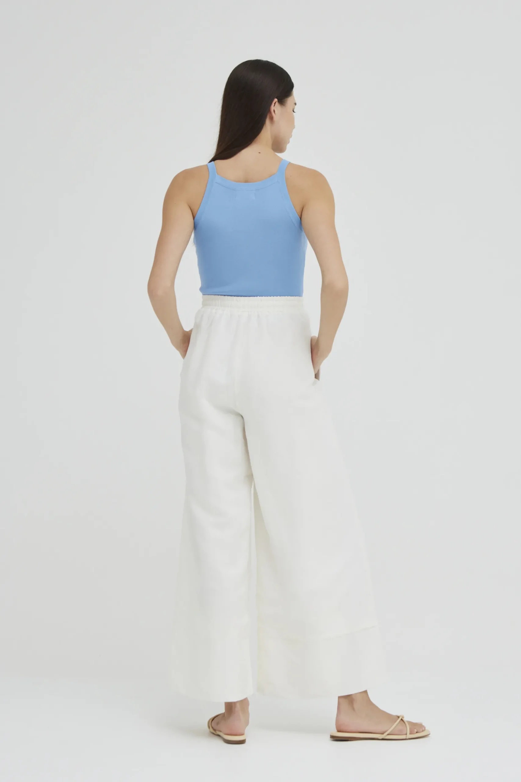 Knitted Boat-Neck Top