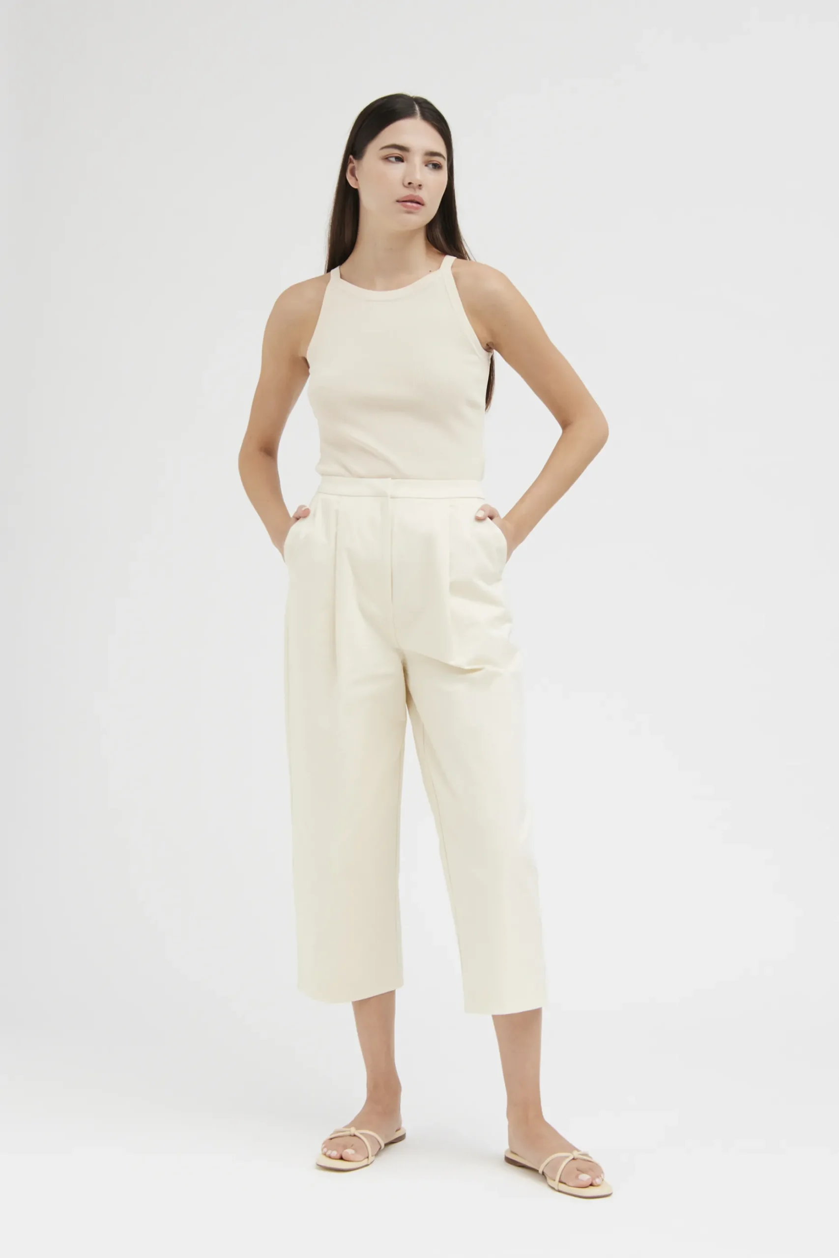 Knitted Boat-Neck Top