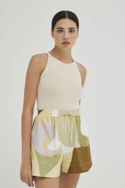 Knitted Boat-Neck Top
