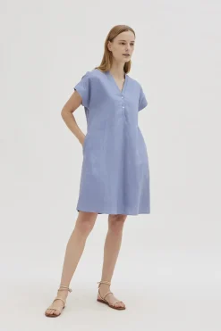 Linen Boxy Shift Dress
