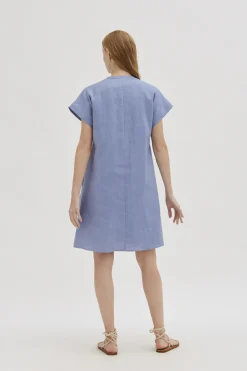 Linen Boxy Shift Dress