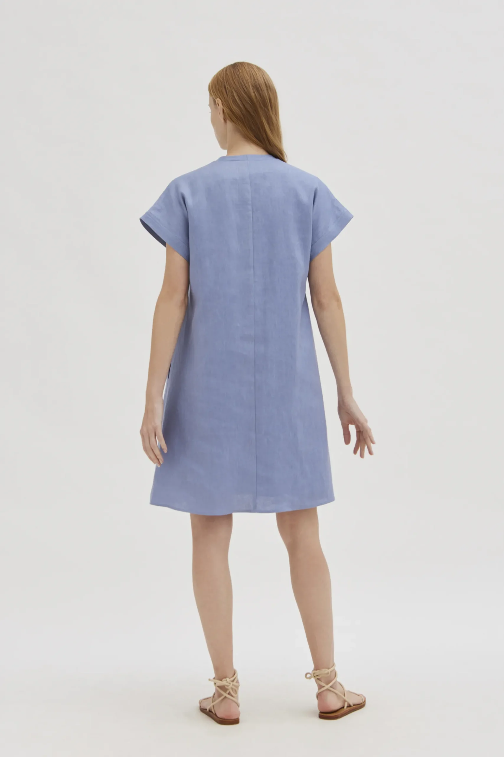 Linen Boxy Shift Dress