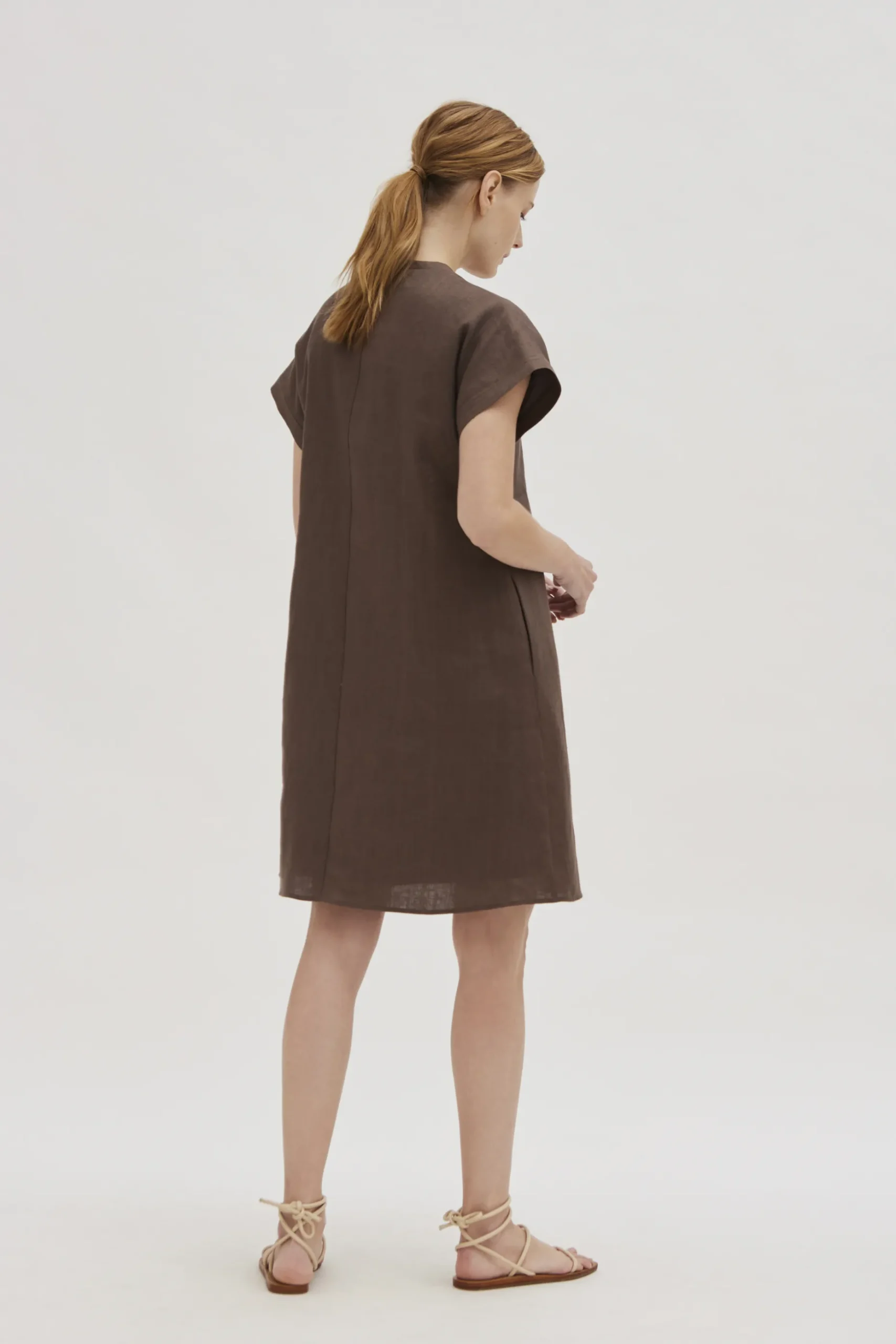 Linen Boxy Shift Dress