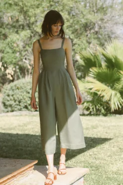 Linen Pleated Jumpsuit