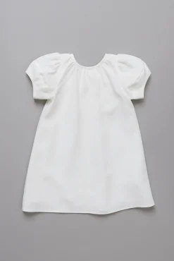 Linen Puff Sleeve Dress