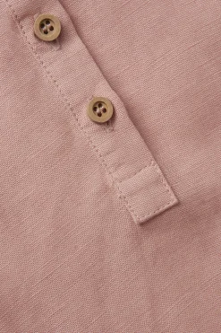 Linen Round-Neck Top