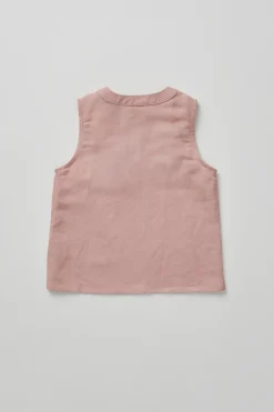 Linen Round-Neck Top