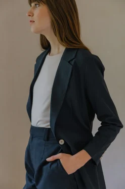 Linen Tailored Blazer
