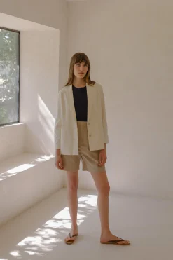 Linen Tailored Blazer