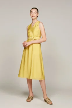 Loop Buckle Midi Dress