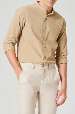 Lyocell-Cotton Long Sleeve Shirt