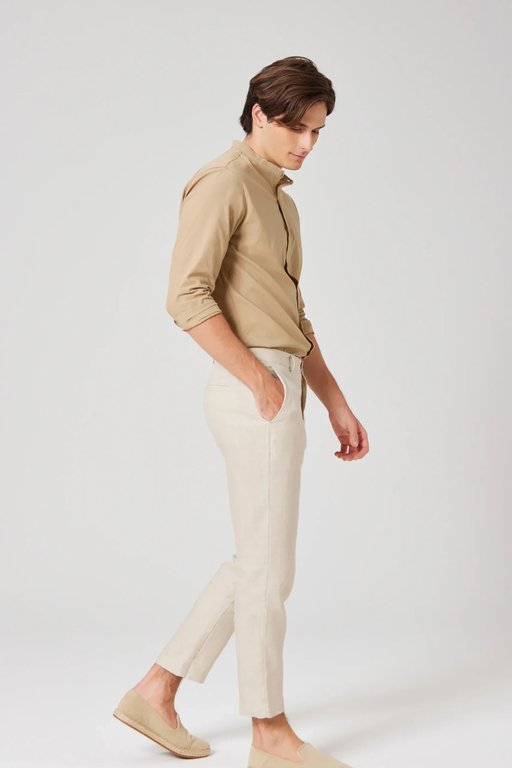 Lyocell-Cotton Long Sleeve Shirt