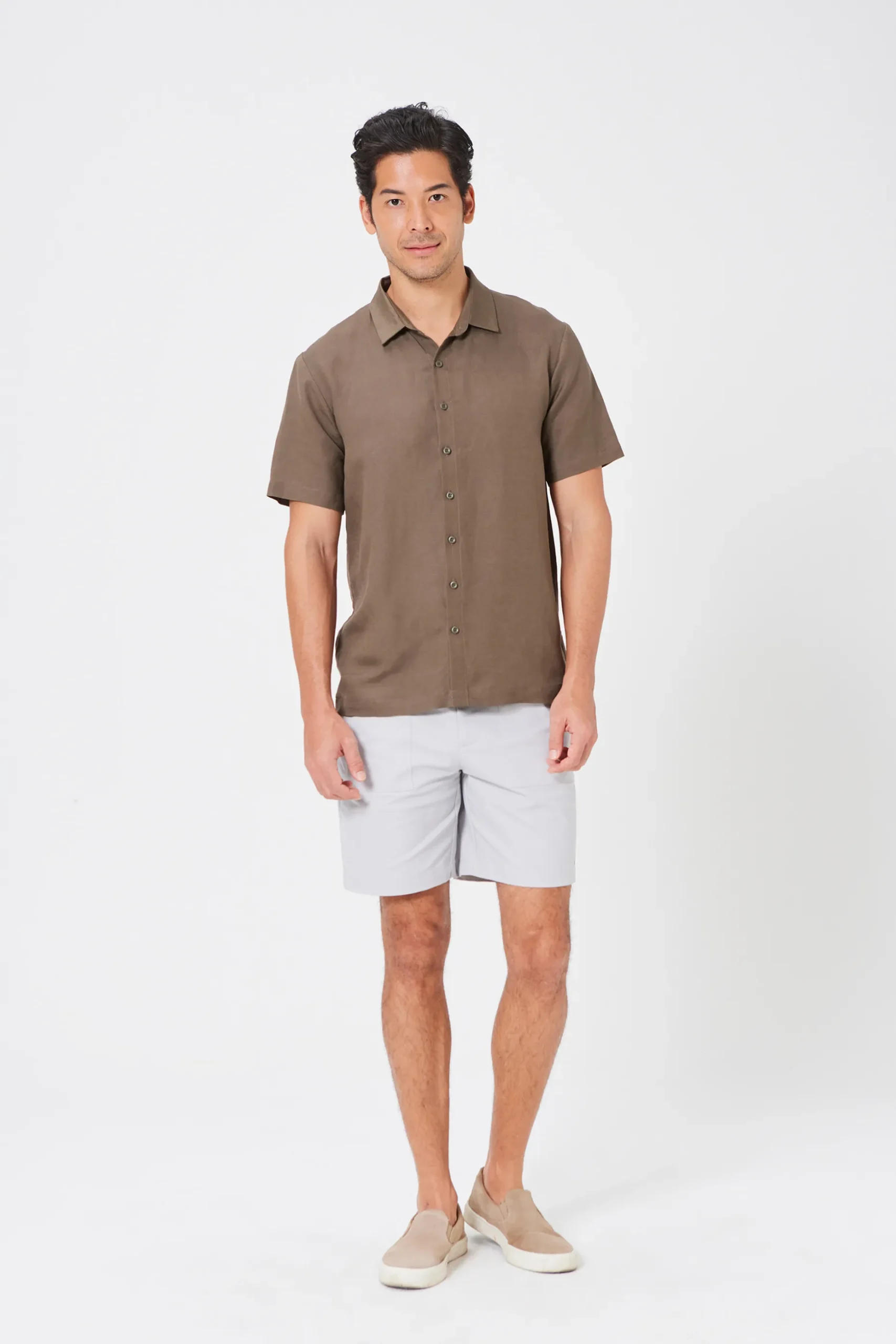 Men’s Linen Collared Shirt