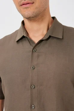 Men’s Linen Collared Shirt