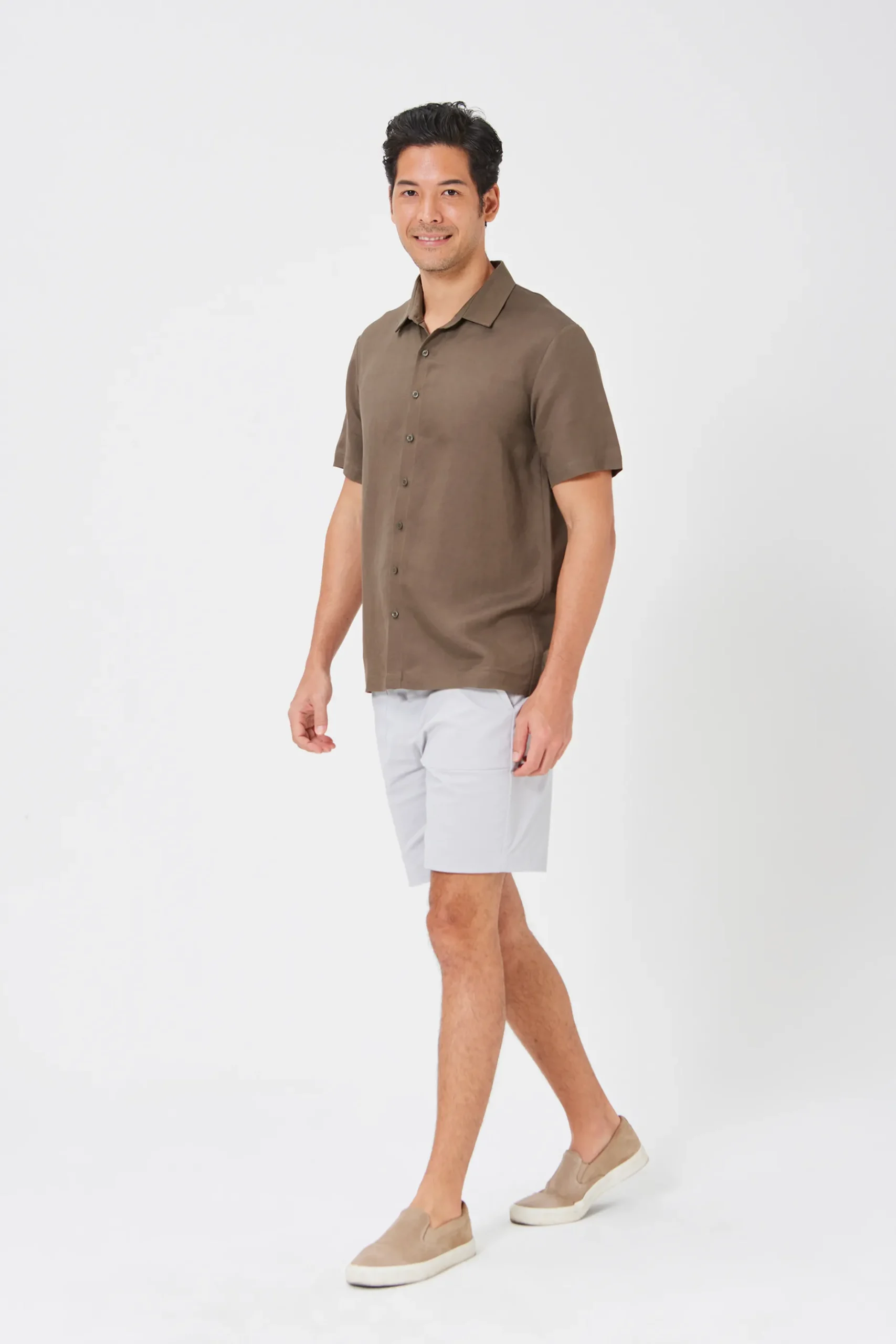 Men’s Linen Collared Shirt