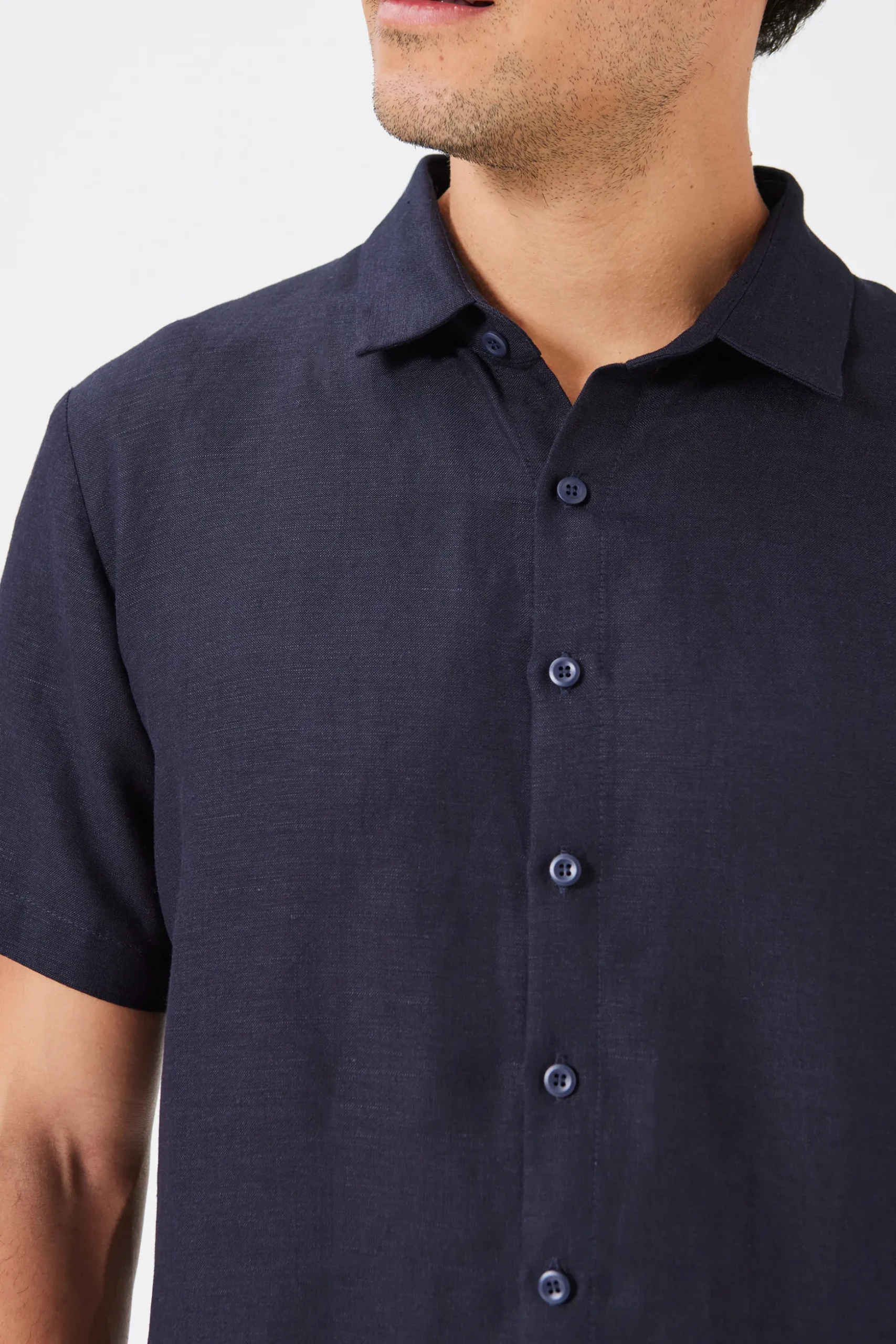 Men’s Linen Collared Shirt