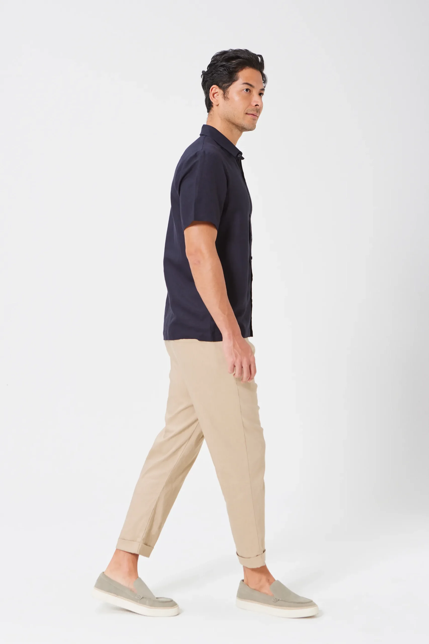 Men’s Linen Collared Shirt