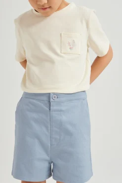 Mini Cotton Twill Shorts