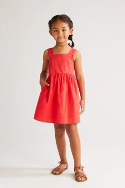 Mini Cotton V-Back Dress