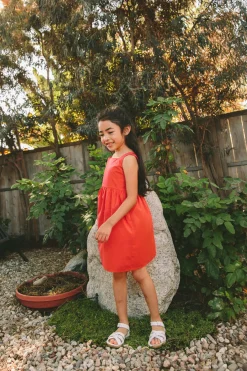 Mini Cotton V-Back Dress