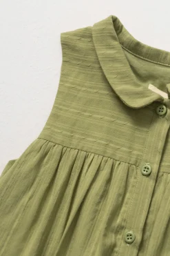 Mini Gathered Shirt Dress