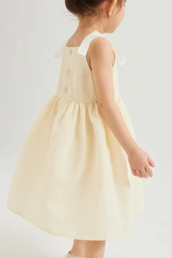 Mini Textured V-Neck Dress