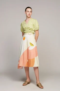 Morning Asymmetrical Midi Skirt