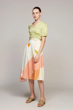 Morning Asymmetrical Midi Skirt