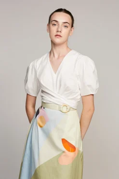 Morning Asymmetrical Midi Skirt