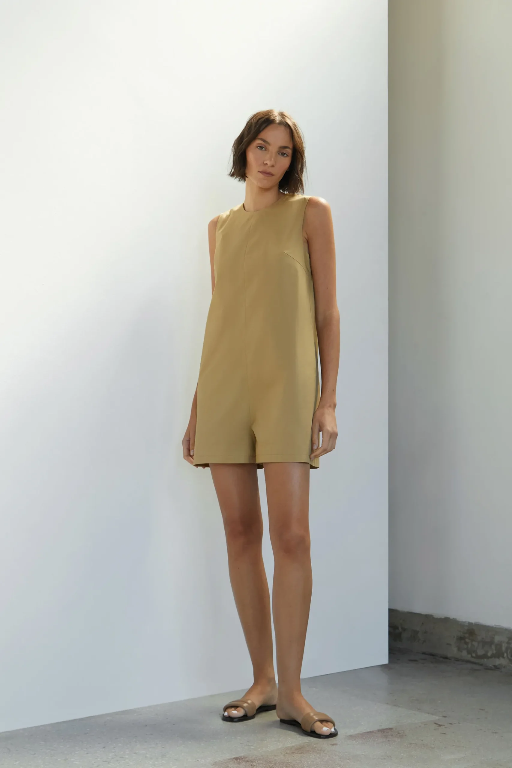 Organic Cotton Gathered Romper