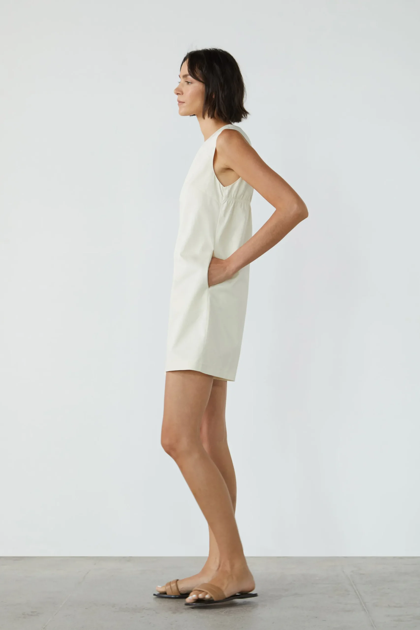 Organic Cotton Gathered Romper