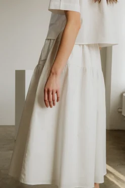 Organic Cotton Gathered Skirt
