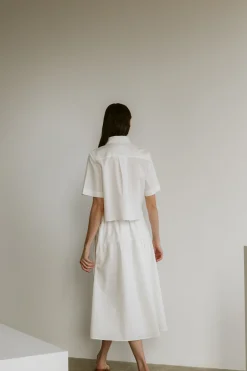 Organic Cotton Gathered Skirt
