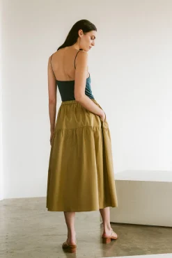 Organic Cotton Gathered Skirt