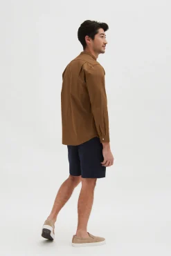 Organic Cotton Mandarin Collar Shirt