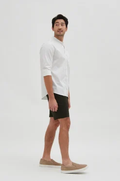 Organic Cotton Mandarin Collar Shirt