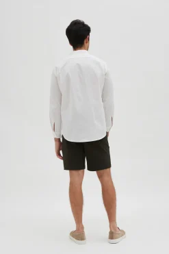 Organic Cotton Mandarin Collar Shirt