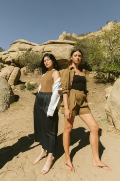 Organic Cotton Pleat Culottes