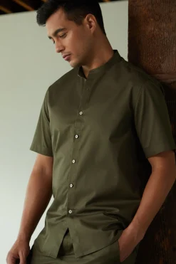 Organic Cotton Short-Sleeved Shirt