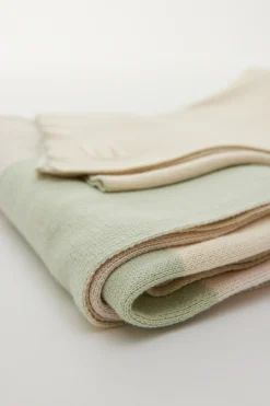 Pebble Knitted Throw Blanket