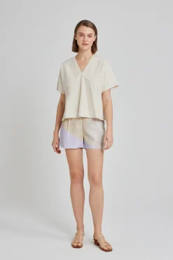 Pintuck Rayon Top
