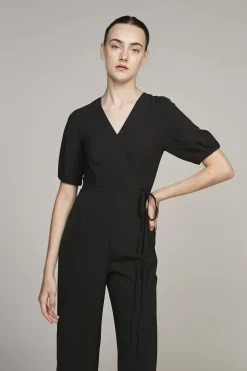 Pleat Sleeve Jumpsuit