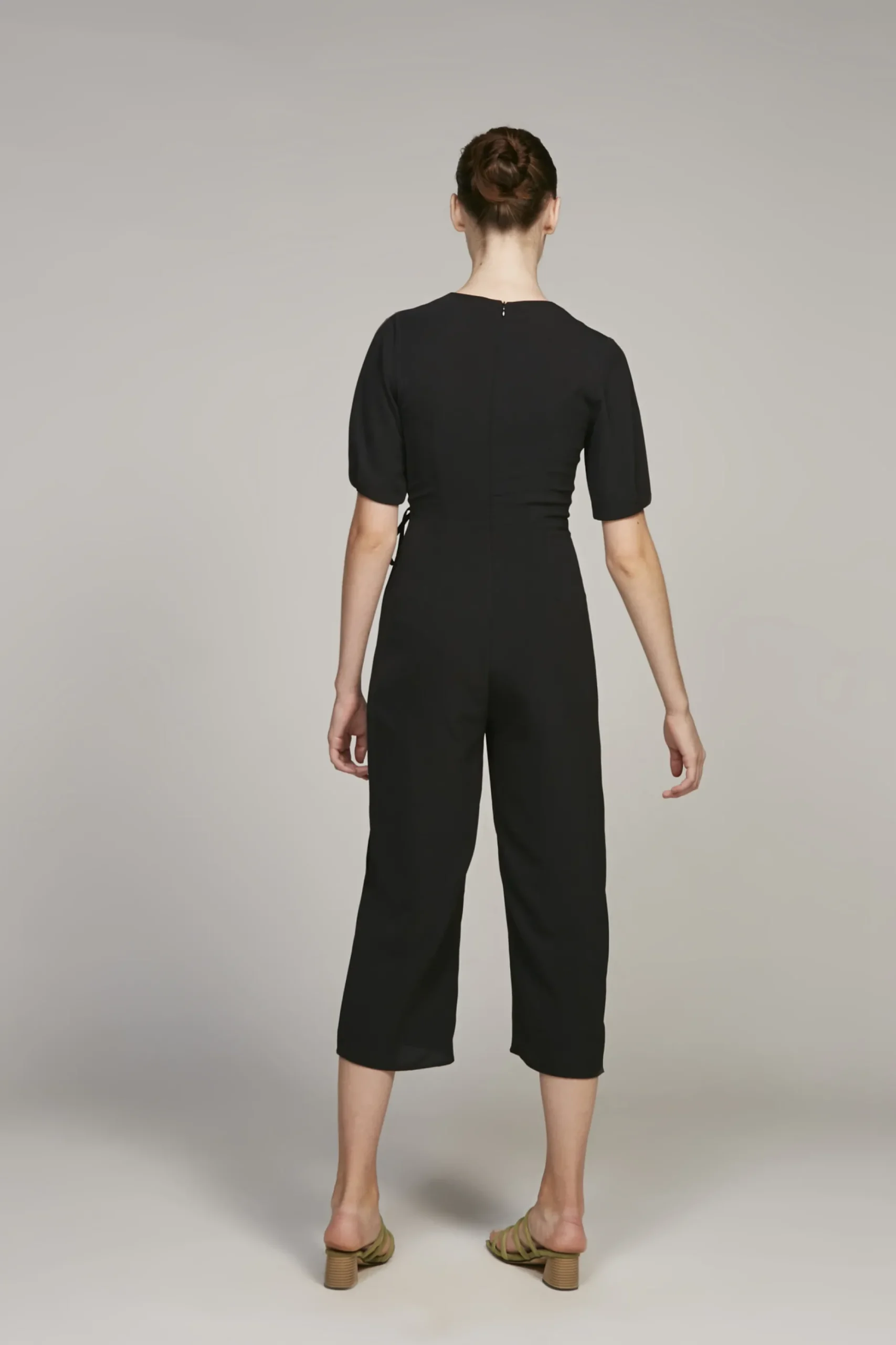 Pleat Sleeve Jumpsuit