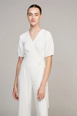 Pleat Sleeve Jumpsuit