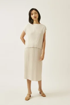 Pleated Kaftan Top